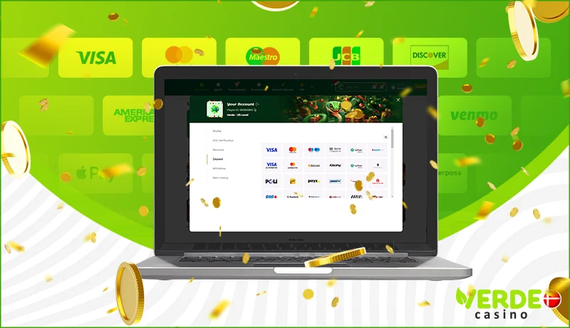 Betalingsmetoder hos Verde Casino